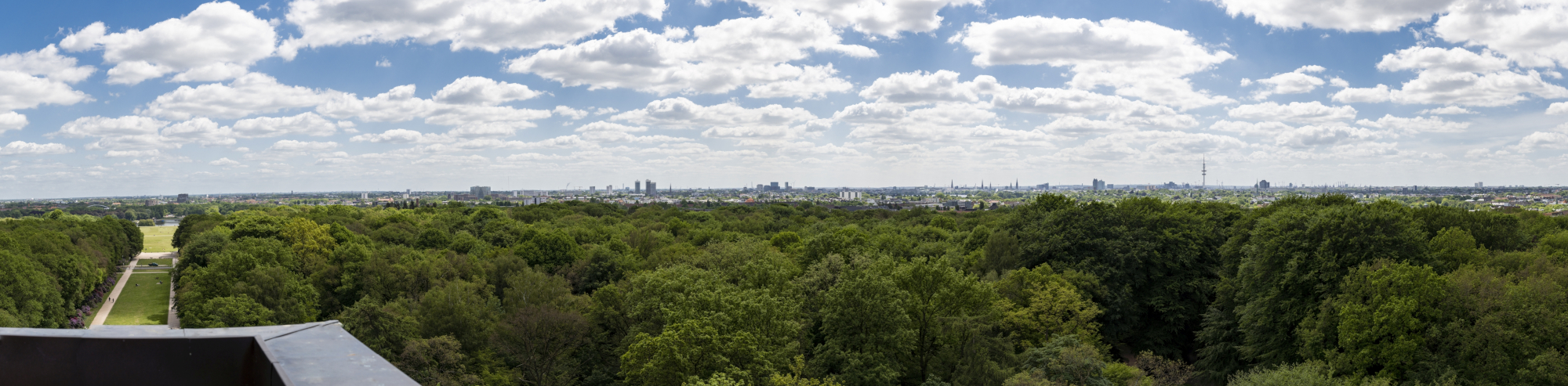 Panoramaaufnahme von der Aussichtsplattform