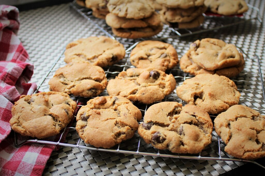 Cookies in Hamburg: Ein Bleck mit Keksen